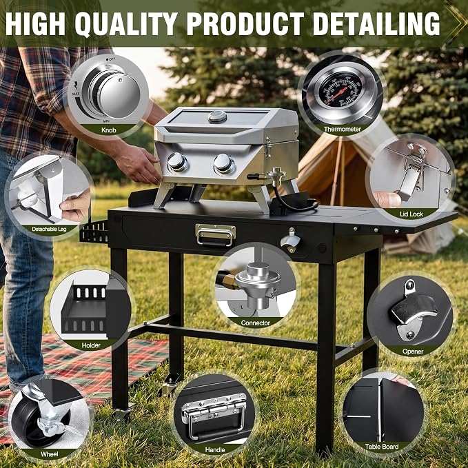 Dual-Fuel 1/20lb + Foldable Cart