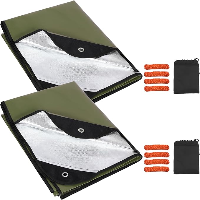Green 83''x59'',2 Packs
