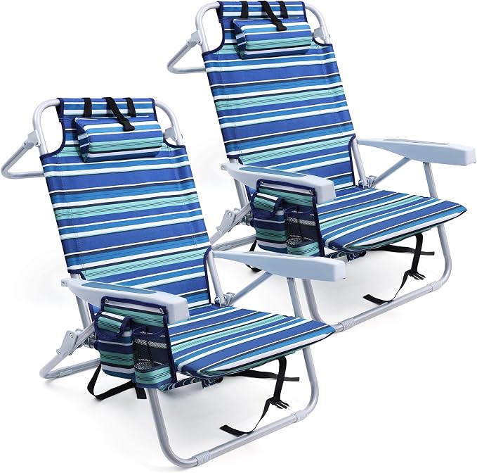 2pack Stripes-blue&cyan