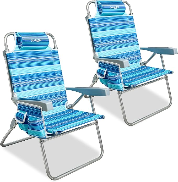 Light Blue Striped-2set