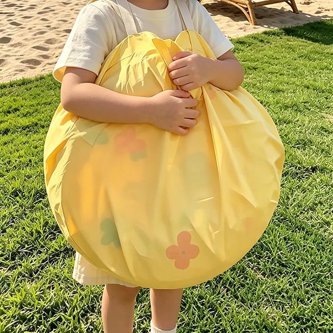 Lemon yellow flower tent+ground nails+storage bag