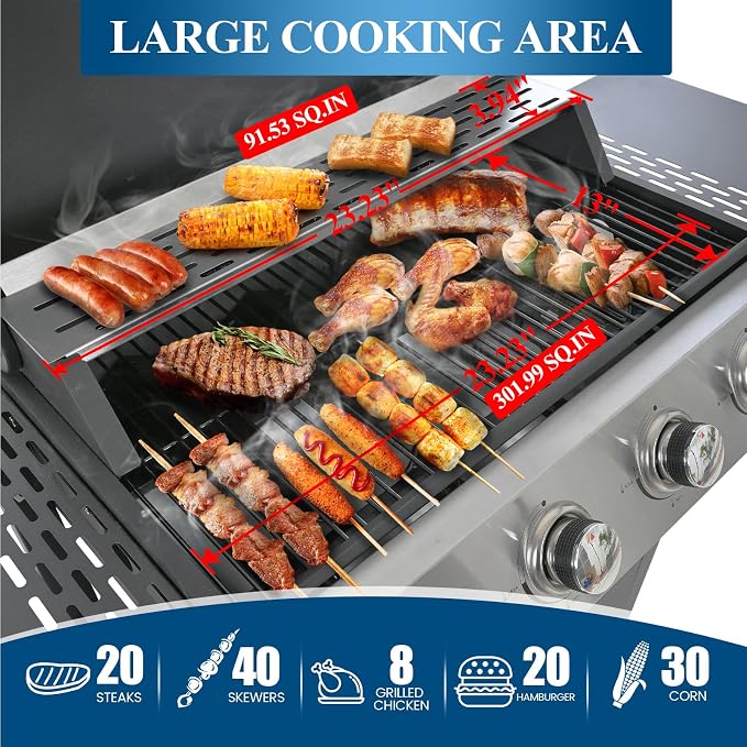 Black;4 Burner
