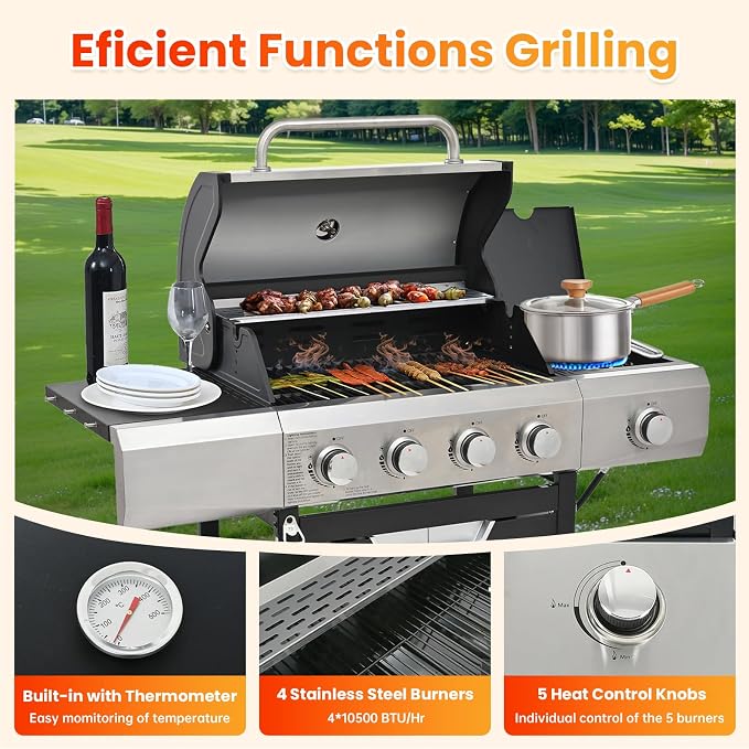 4-Burner, 51000 BTU