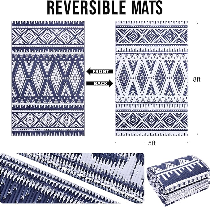Navy Blue & White