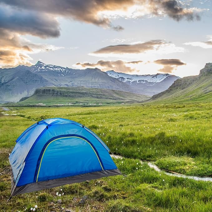 Blue & Green Tents