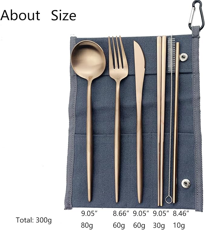Rose gold-blue pouch