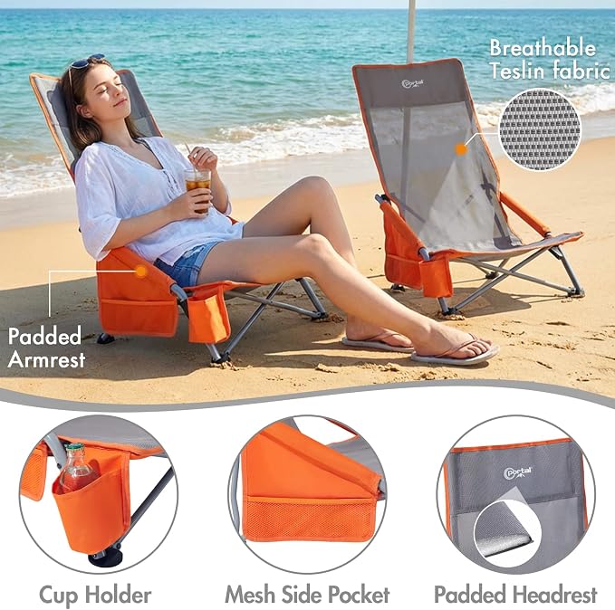 2 Pack-high Back-orange