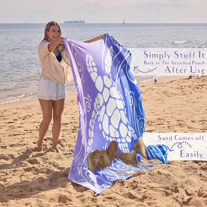 Gradient Blue Purple Sea Turtle