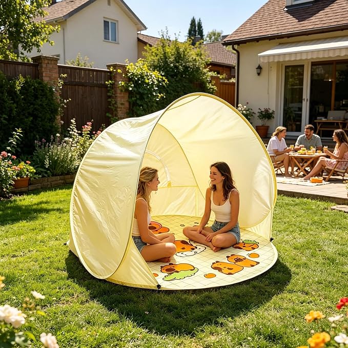 Cartoon pattern tent+ground pegs+storage bag