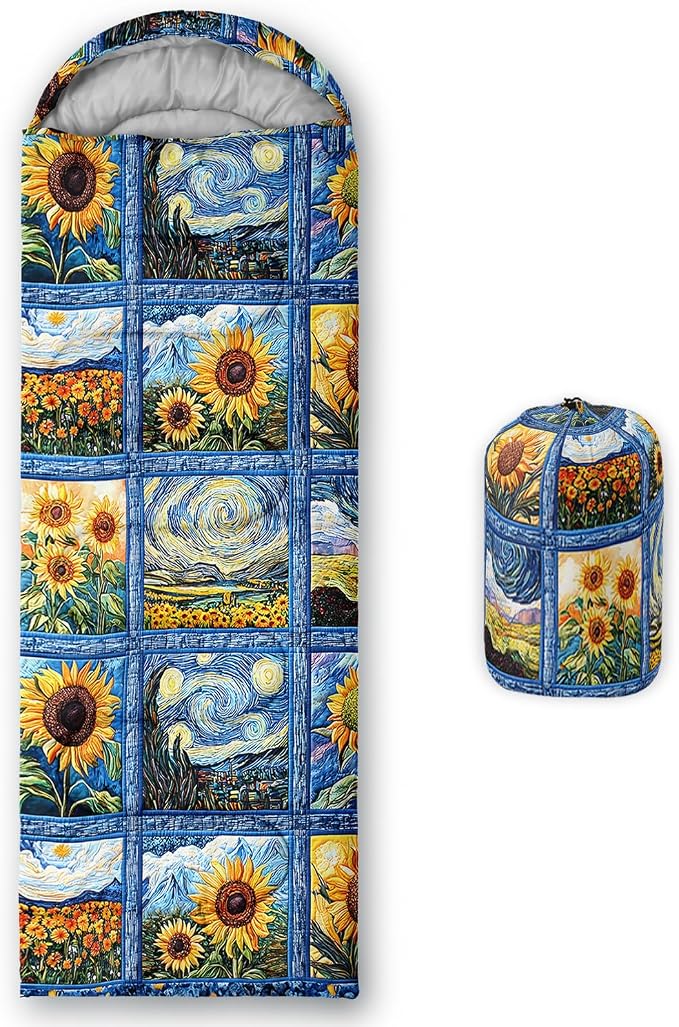 Blue Cartoon Sunflower 4