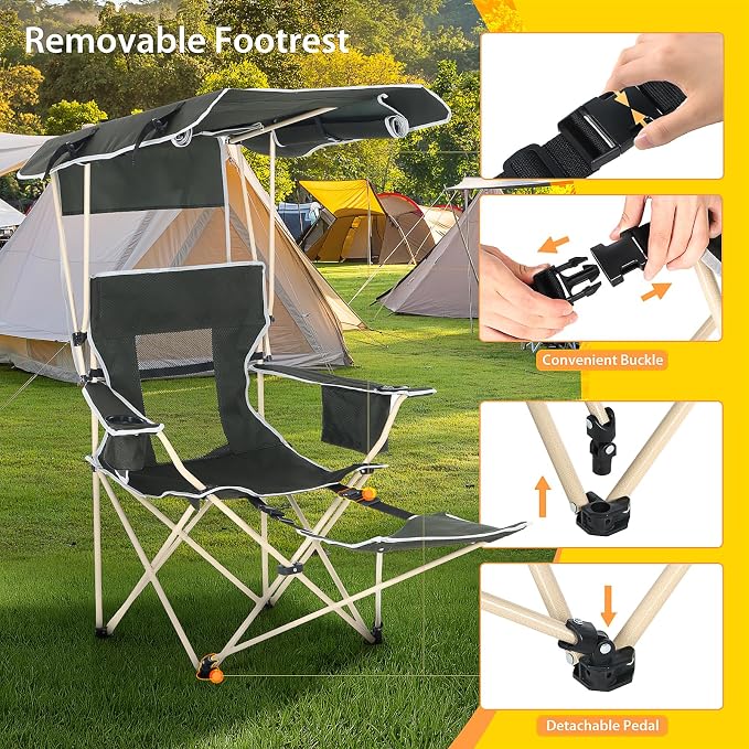 2-p Green With Footrest