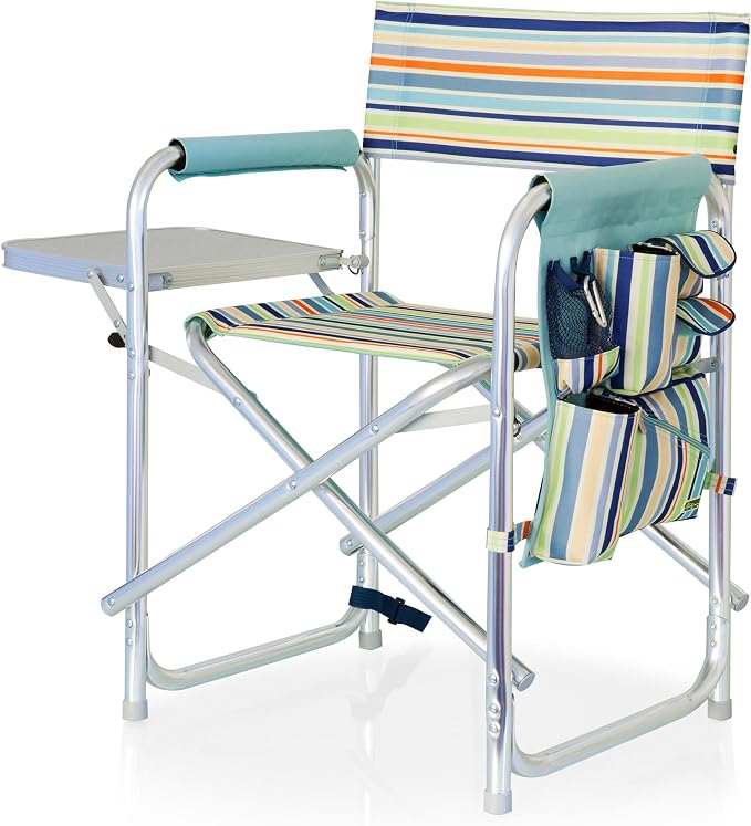 St. Tropez Collection - Sky Blue With Multi Stripe Pattern