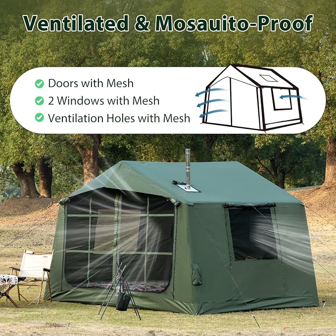 10.5ft*8.04ft*7.05ft (4-5 person)(Green)