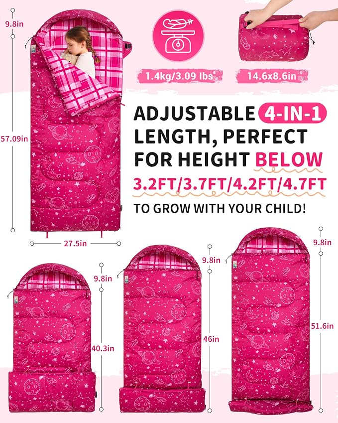 8.6°F ~44.6°F RoseRed Left 4-in-1