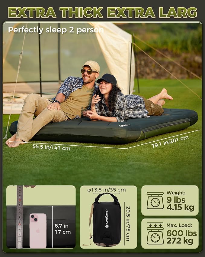 Black/Green - Double Air + Foam Cover 6.7\