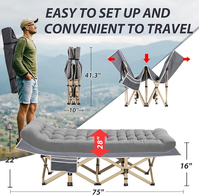 Grey Cot/Grey Pad