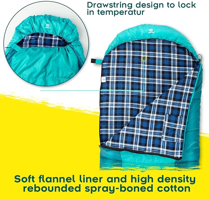 Flannel Lined Blue&Green(-5℃)