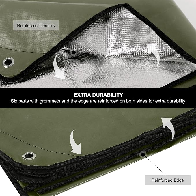 Green 83''x59'',6 Packs
