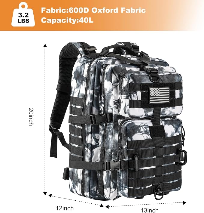 Black/White Camo