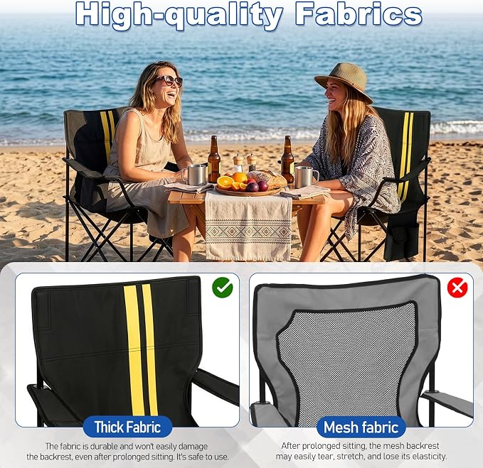 Black With Double Yellow Vertical Stripes