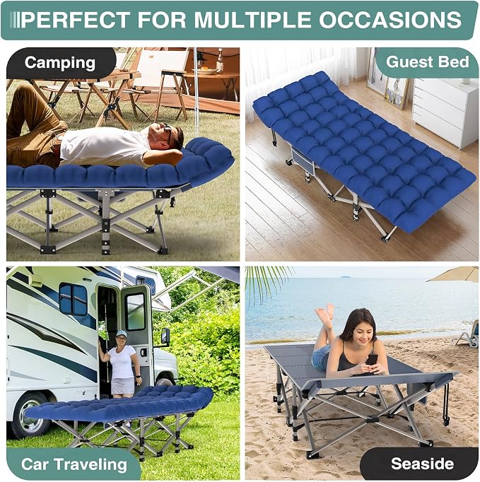 Blue Cot + Blue Mattress