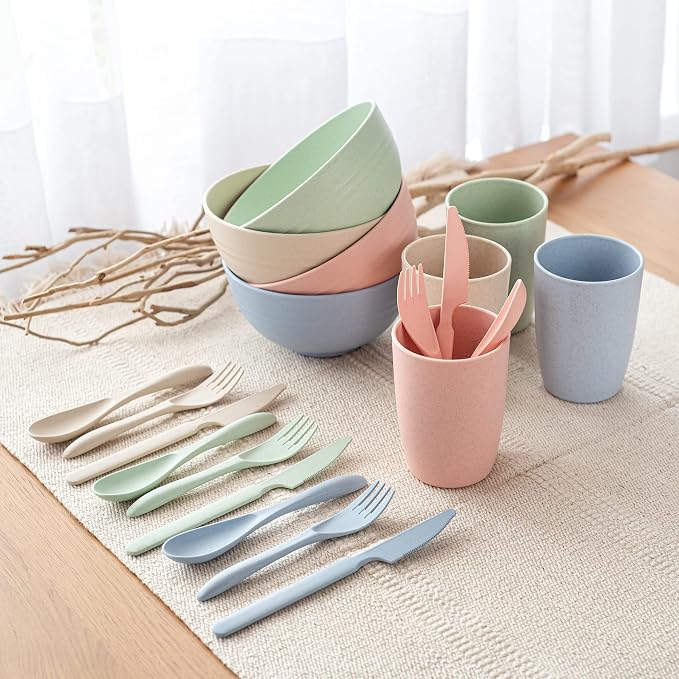 Beige, Green, Blue & Pink