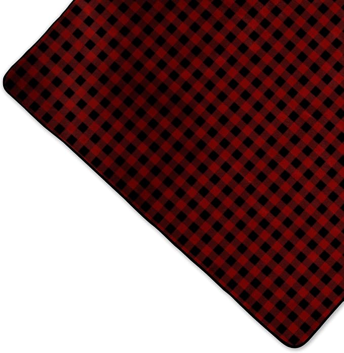Red & Black Buffalo Check