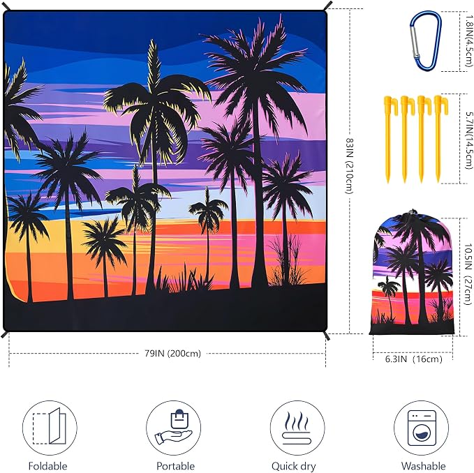 Coconut Tree-multicolored