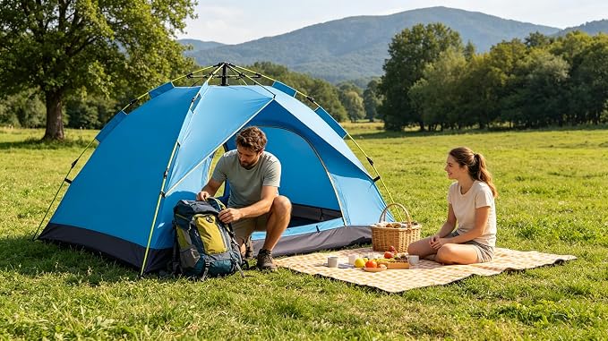 Single-layer Instant Tent | Blue | 2 Person