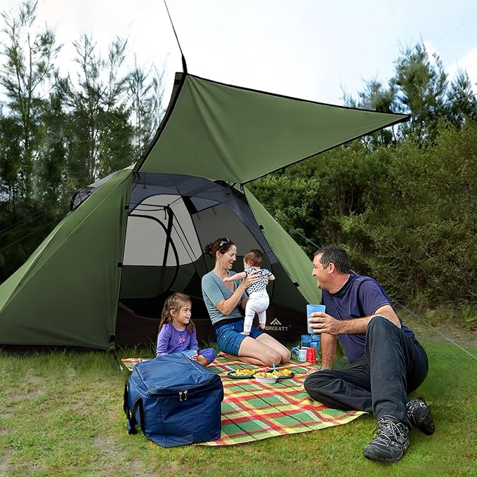 4 person- Dark green