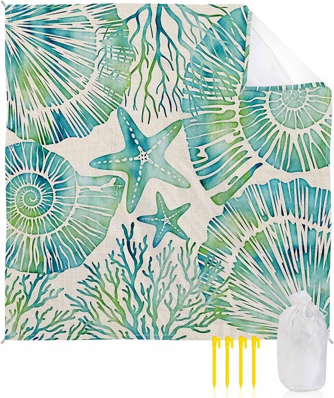 Teal, Aqua, Green, Off-white
