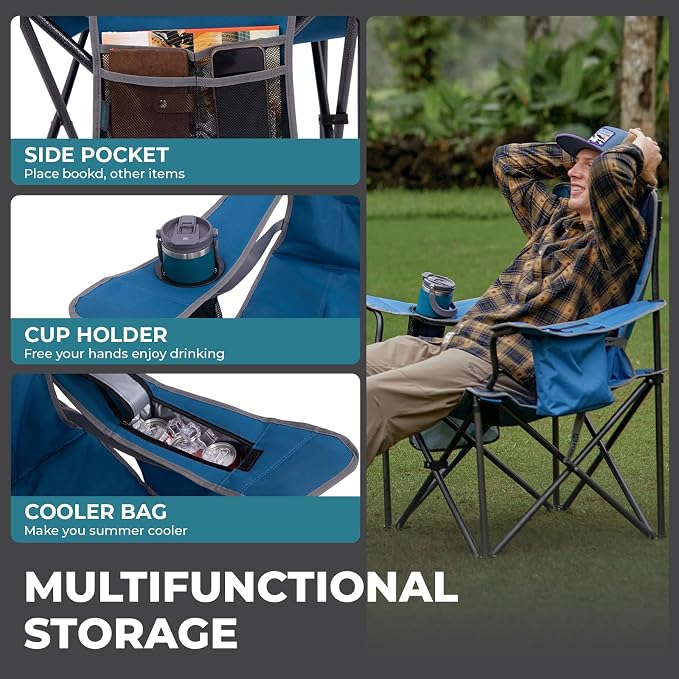 1 Pack Blue/Grey With Lumber Support