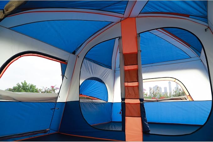 Dark Blue-12 Person-2 Bay Windows