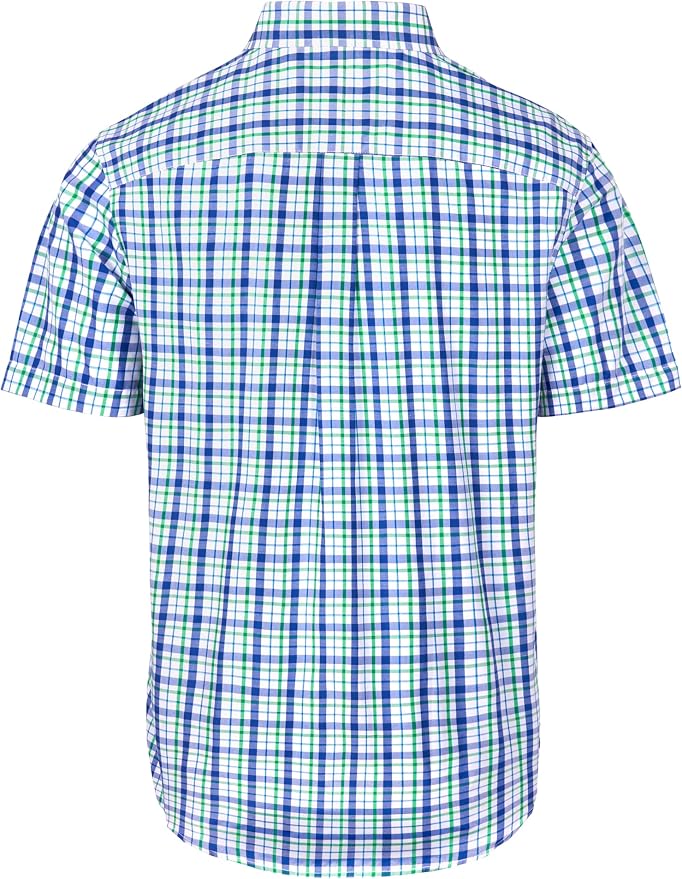Navy Green Check