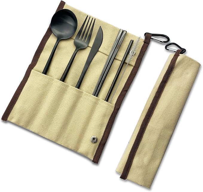 Black-khaki pouch