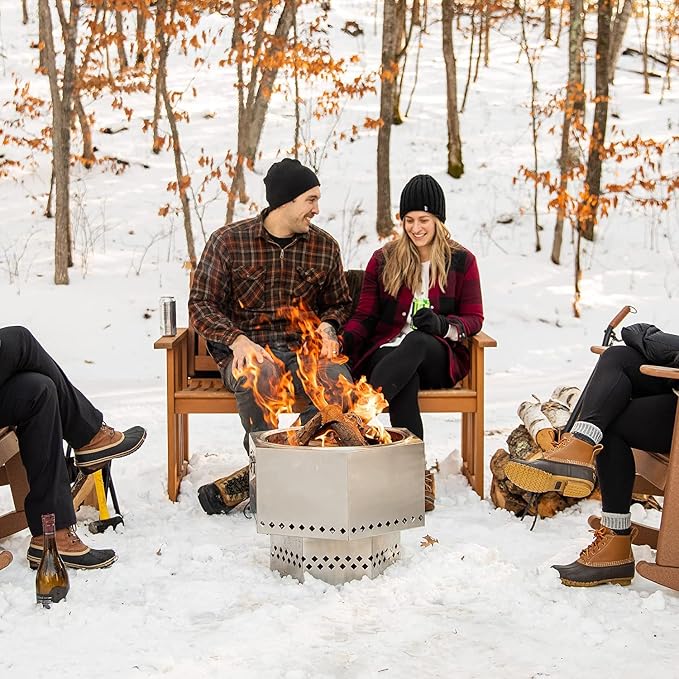 Stainless Portable Smokeless Firepit