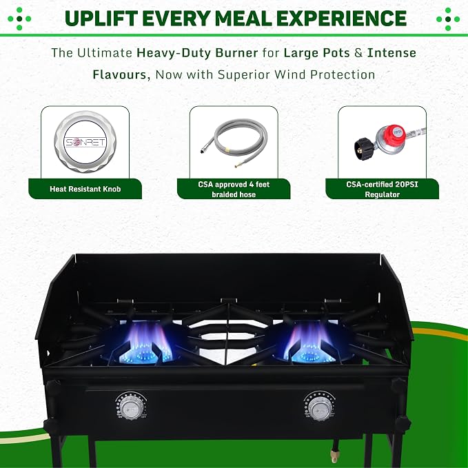 Two Burner Stove + Wind Guard