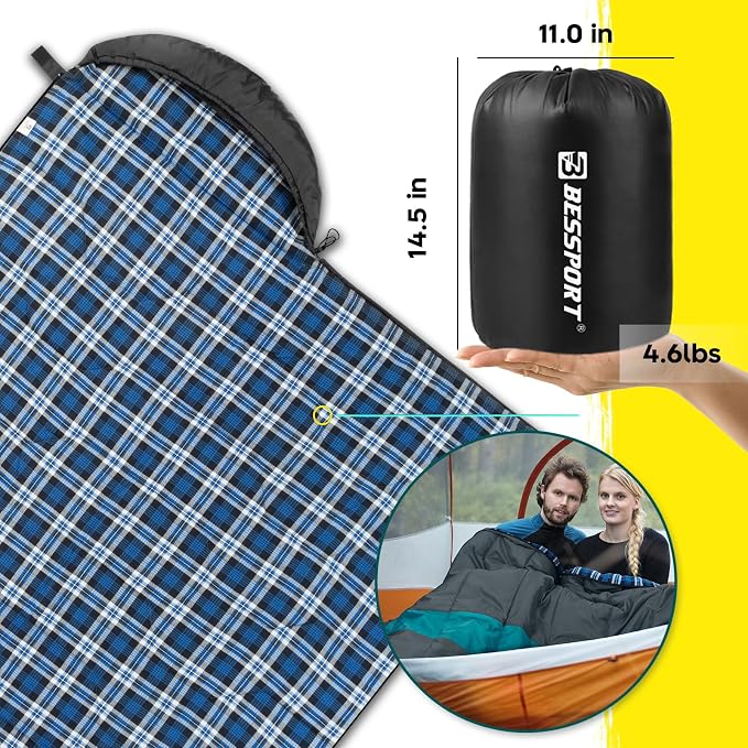 Flannel Lined Grey&Blue(-5℃)