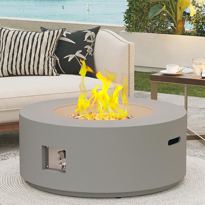 Grey - Minimalist Fire Pit Table