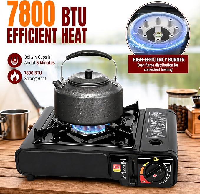 Black - 7800 BTU Dual Fuel