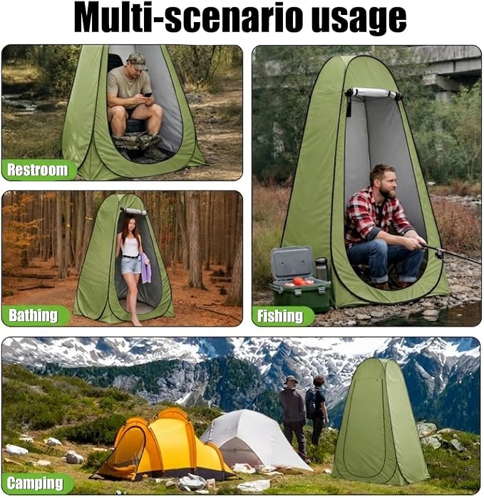 Green Tent with Toilet