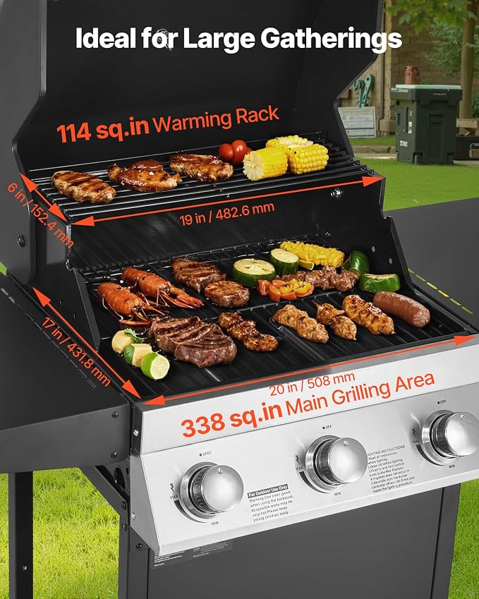 3 Burner Carbon Steel