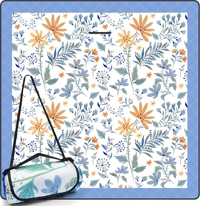 White With Flowers