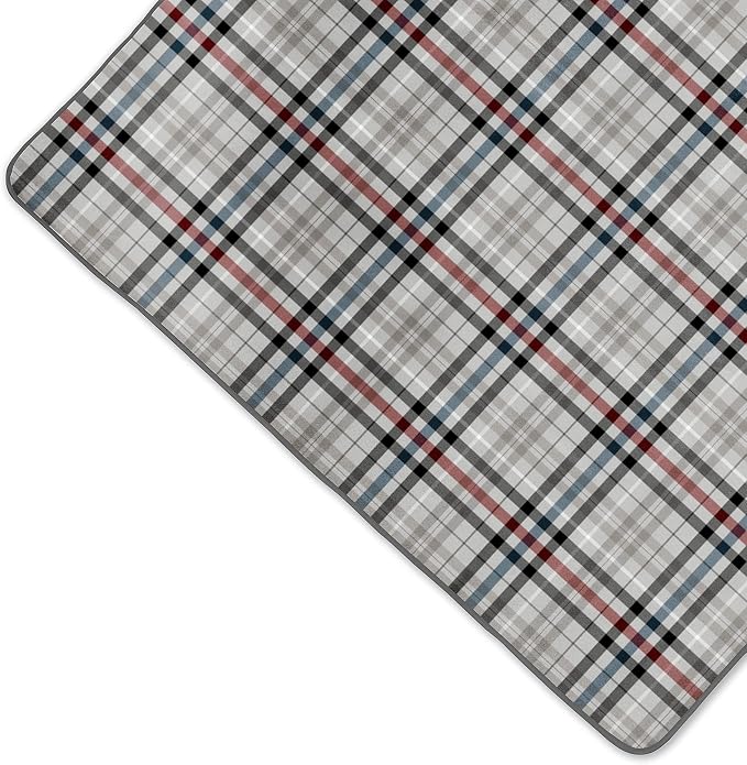 Carnaby Street Collection - Gray With Blue & Red Accents