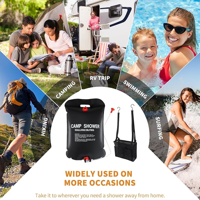 Black shower bag+Black shower caddy
