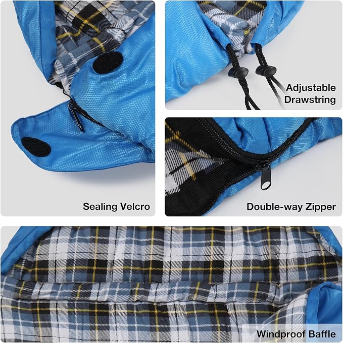 Navy Blue with Detachable Hood