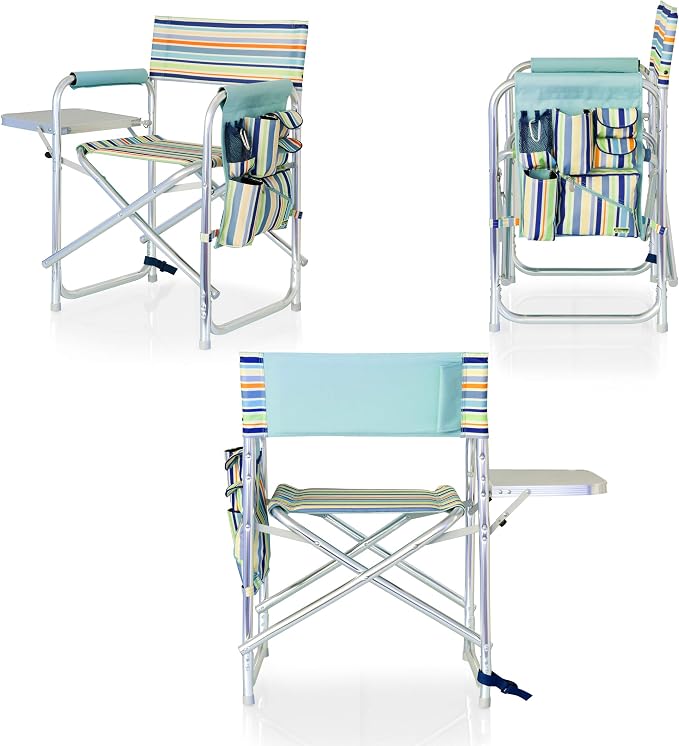 St. Tropez Collection - Sky Blue With Multi Stripe Pattern