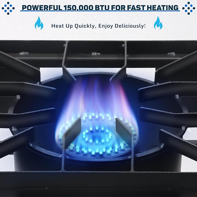 Two Burner Stove + Side Shelf + Bottom Shelf