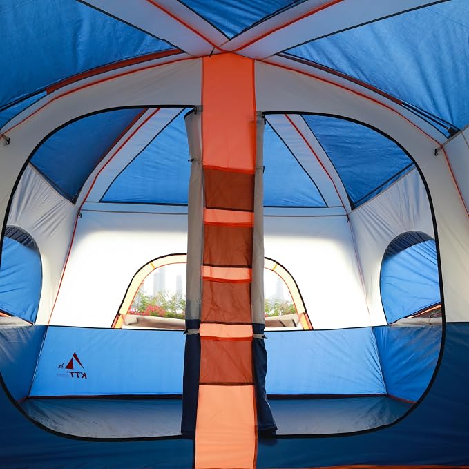 Dark Blue-12 Person-2 Bay Windows