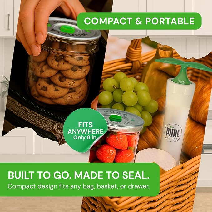 Mason Jar Vacuum Sealer Kit
